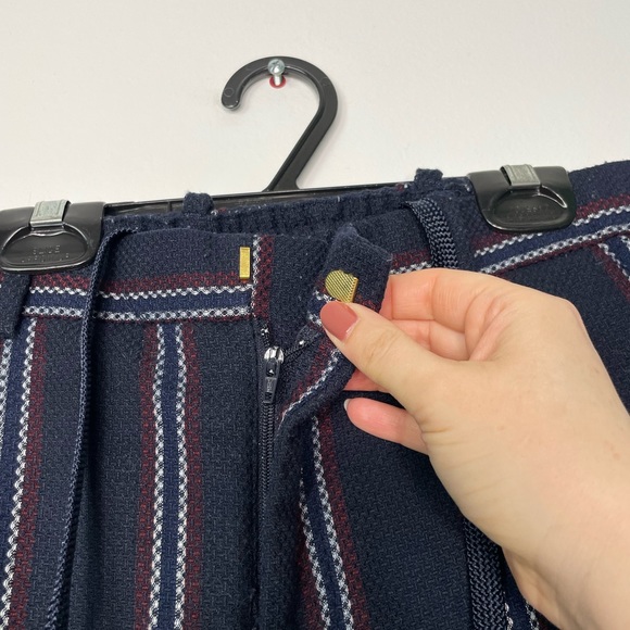 SCOTCH & SODA Blake Pleated tweed Chinos - Navy - Picture 8 of 13